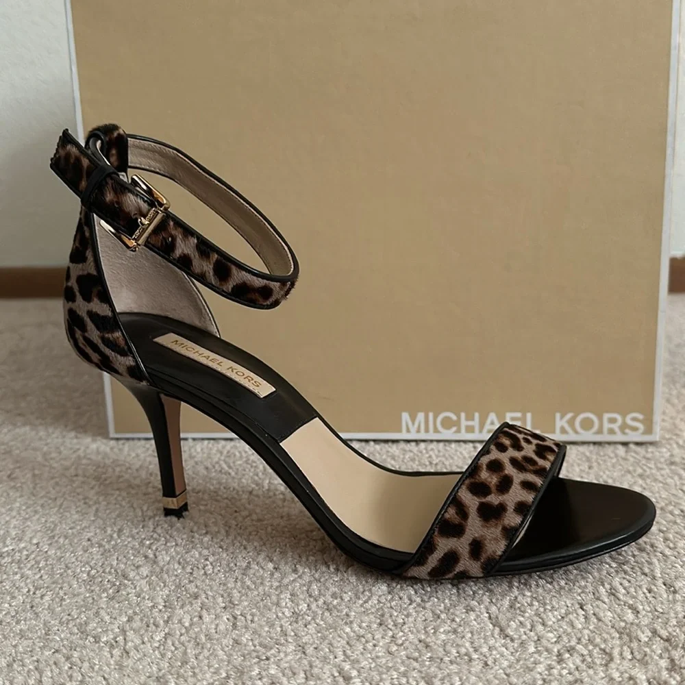 Michael Kors Leopard Sandals - Picture 1 of 15